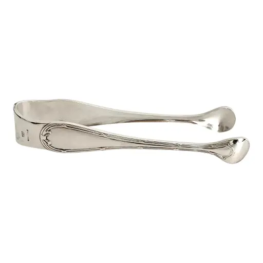 Antique French Christofle Silver Plate Sugar Tongs