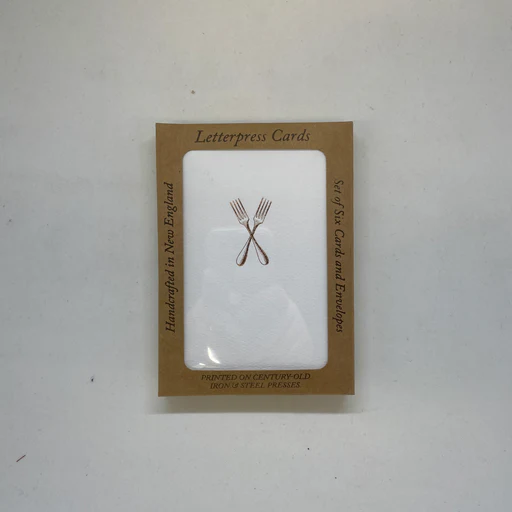 Forks - Foil Stamp - Box Of Six