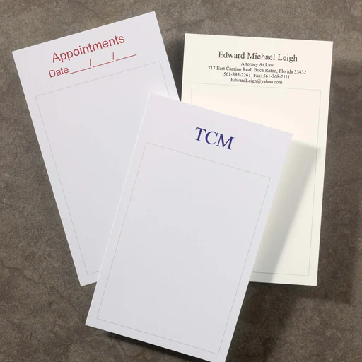100 Personalized 3 X 5 Cards, Vertical Window