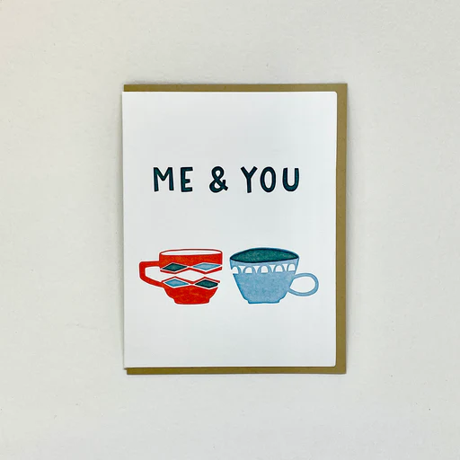Me & You Mugs Greeting Card