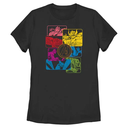 Women's Marvel Avengers Classic Heroes Boxup T-shirt