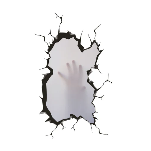 Scary Hole Instant Window Removable Adhesive Decal
