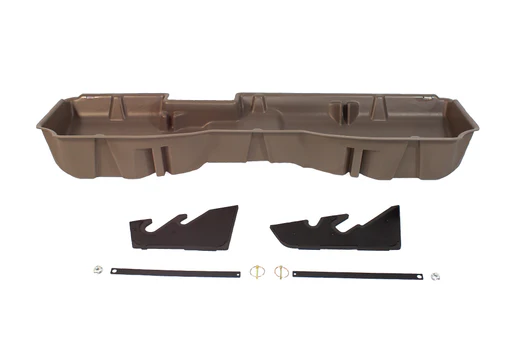 Düha Under Seat Storage For 2014-2018 Chevy Silverado/gmc Sierra Light Duty Crew Cab & 2015-2019 Heavy Duty Crew Cab - Tan
