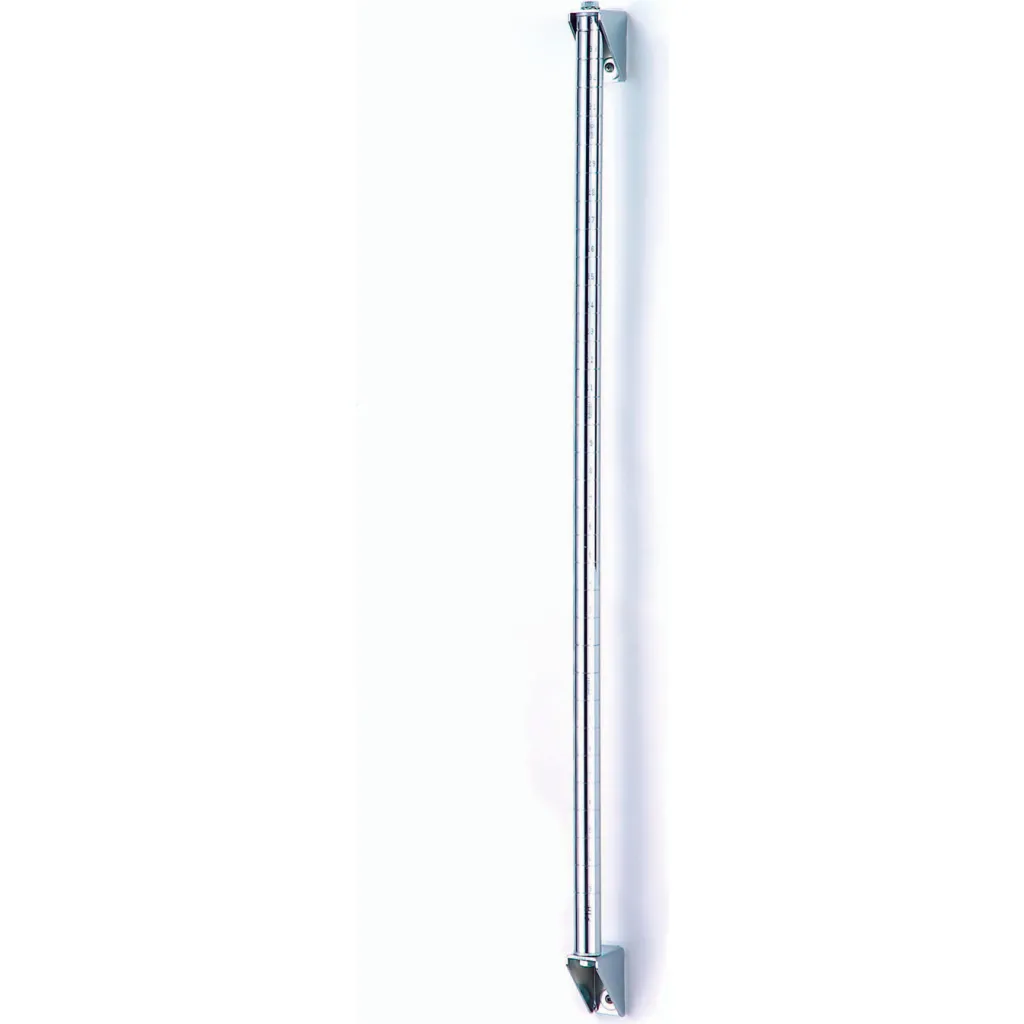 Nexel Chrome Wall Mount Single Post Kit 63\"h