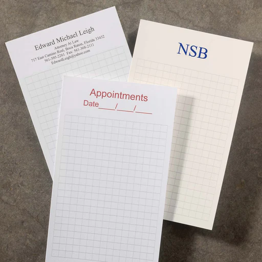 500 Personalized 3 X 5 Cards, Vertical Grid - Black/white/times New Roman