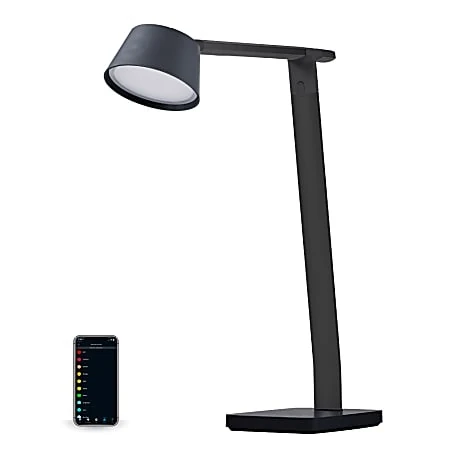 Black+decker Verve Designer Series Smart Led Desk Lamp With Usb Port, 17-3/8"h, Black