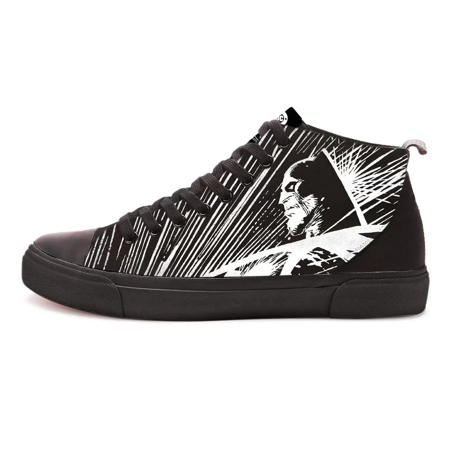 Akedo X Dc Comics Batman Contrast High Top - All Black