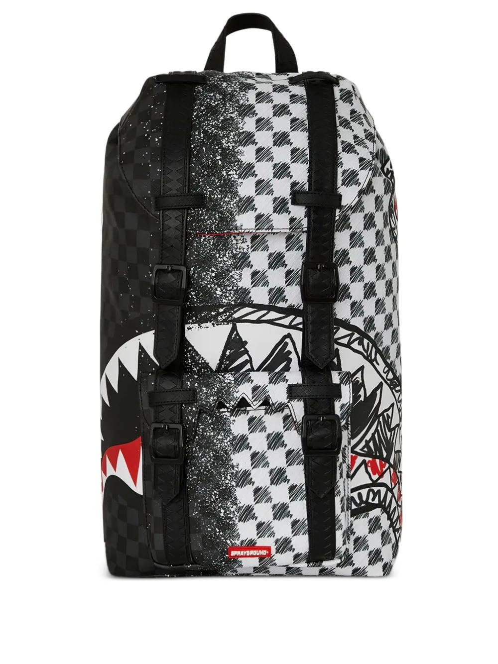 Shark-graphic Backpack