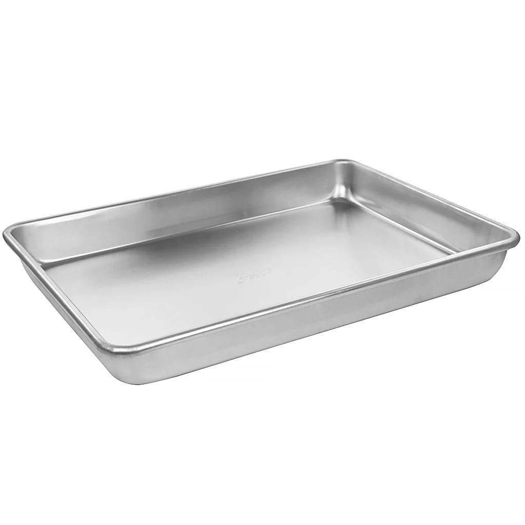 Oster Baker’s Glee Aluminum Roaster Pan, 17” X 12”, Silver