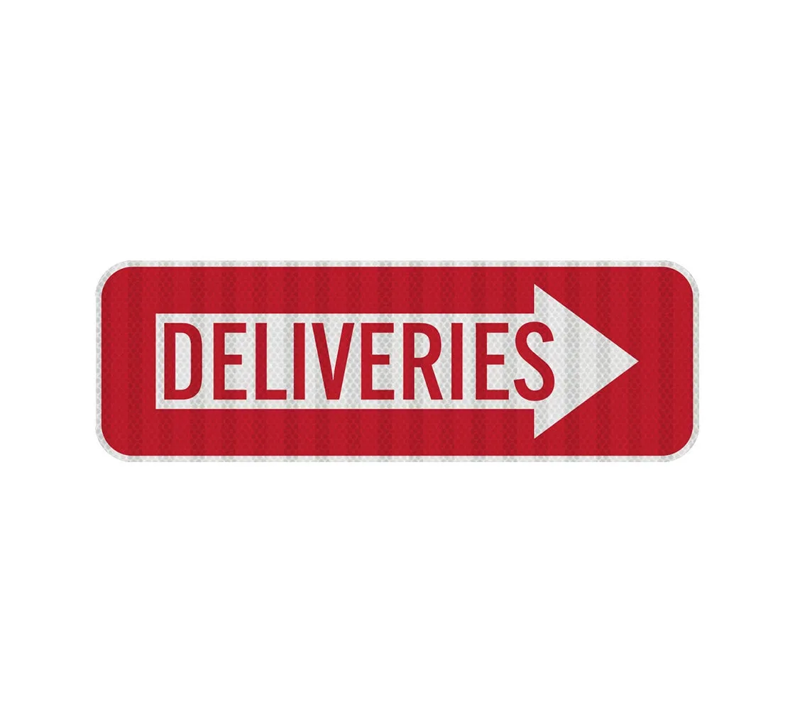Deliveries Aluminum Sign Egr Reflective