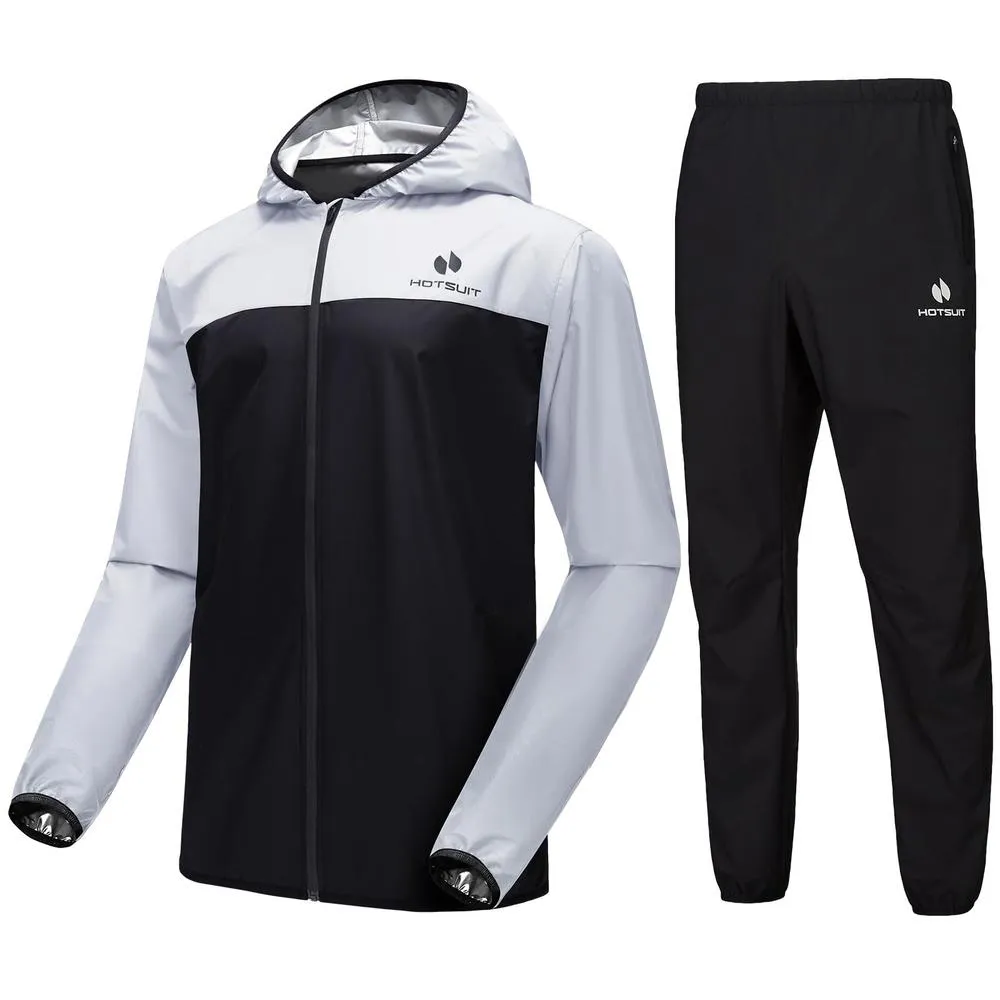 Hotsuit Sauna Suit For Men Sweat Suits Gym Workout Exercise Sauna Jacket Pant Full Body
