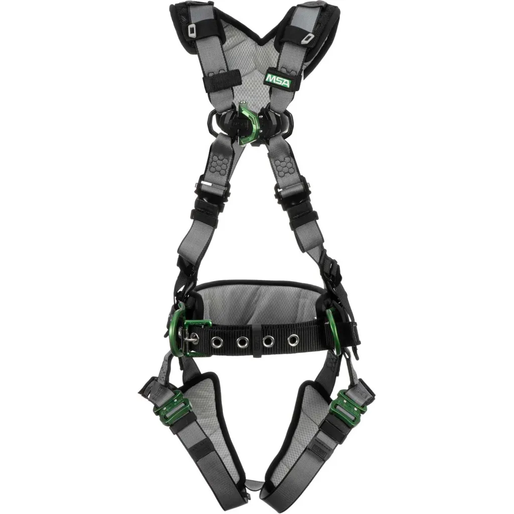 V-fit 10195157 Construction Harness With Back, Chest & Hip D-rings And Quick-connect Leg Straps