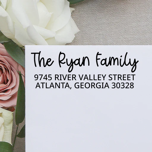 Ryan Address Stamp - Self-inking/large/violet (self-inking Only)