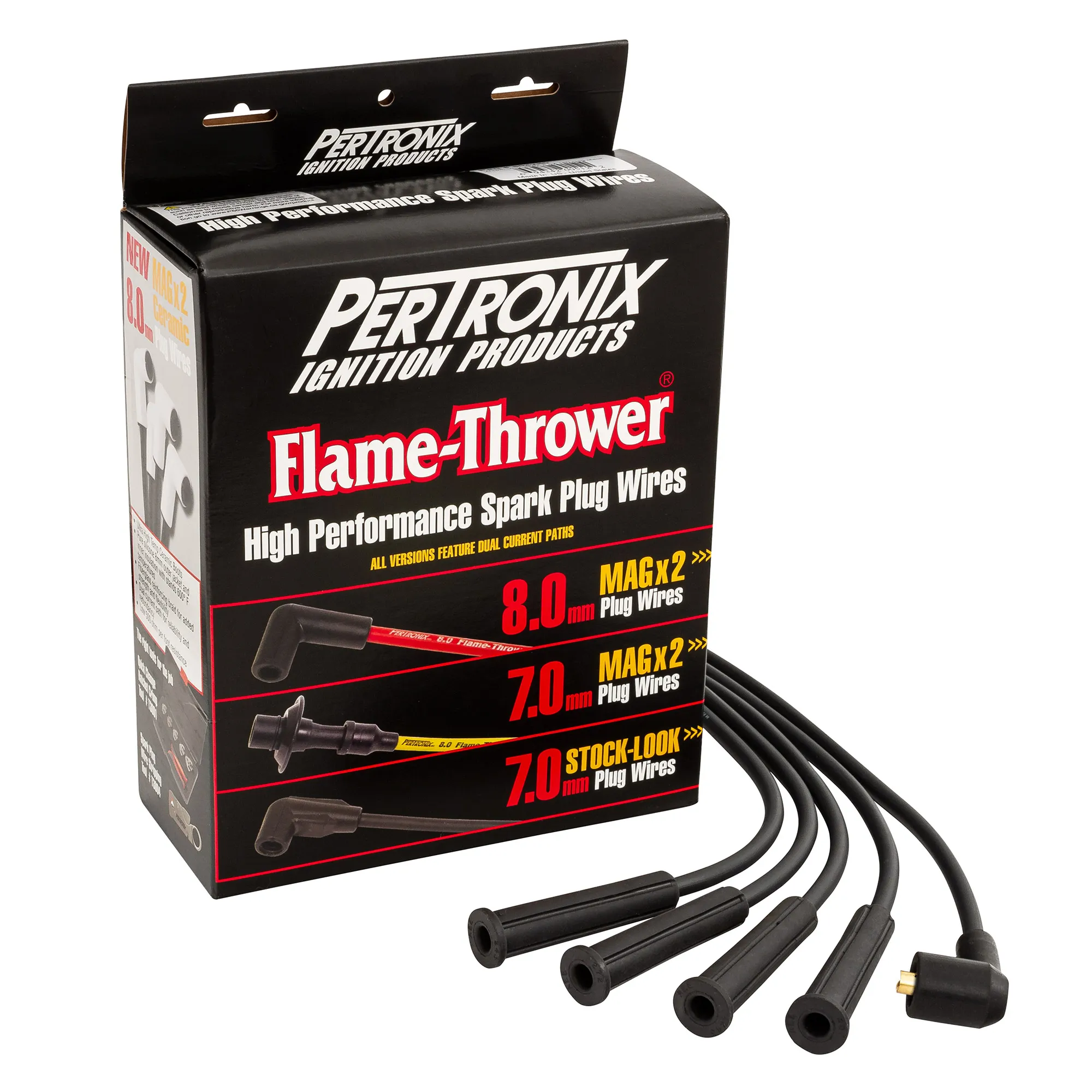 Pertronix Flame Thrower Magx2 Universal 8mm Ignition Lead Set
