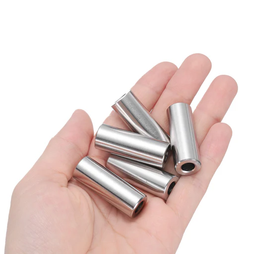 Uxcell 10 Pcs Stainless Steel Spacer 1/4" Bore X 1/2" Od X 1-3/8" Length