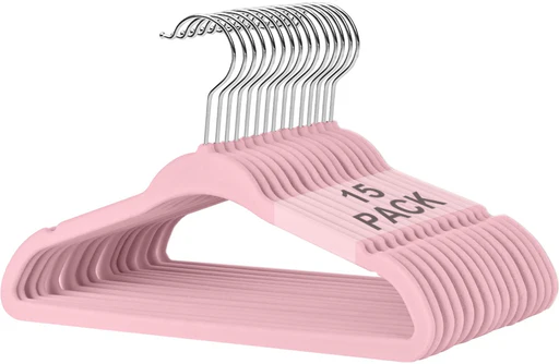 Bagail Kids Velvet Hangers 11 Inches Children's Clothes Hangers Non-slip Baby Hangers For Infant/toddler