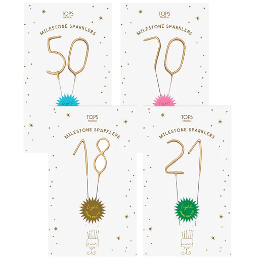 Milestone Sparkle Candles - Milestone Sparkle - 10