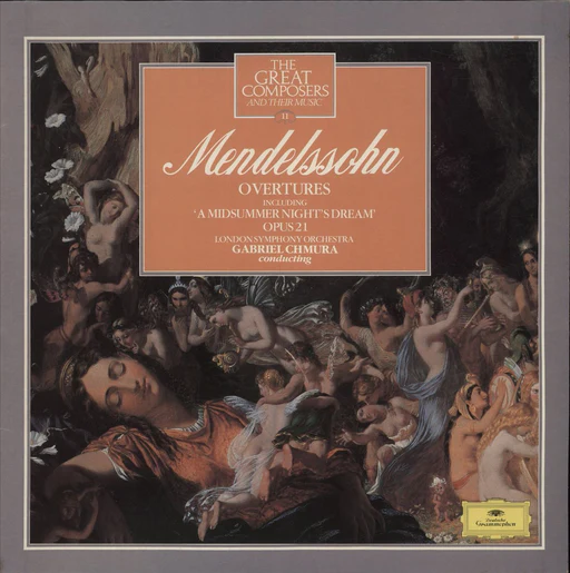 Felix Mendelssohn Overtures Including Midsummer Night's Dream, Opus 21 Uk Vinyl Lp