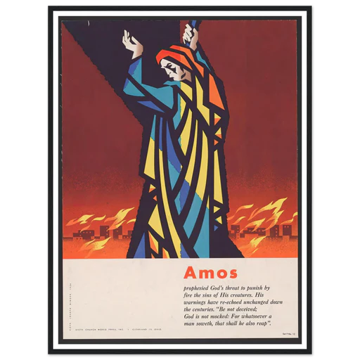 Amos (1956) Art Print | Joseph Binder - Framed Poster With Black Frame