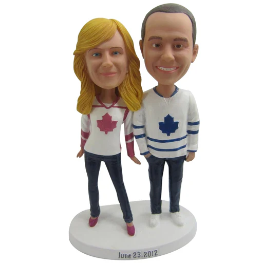 Custom Couple Bobble Head - 23cm(9in Only $25 More)/stationary Head/standard Sculpting