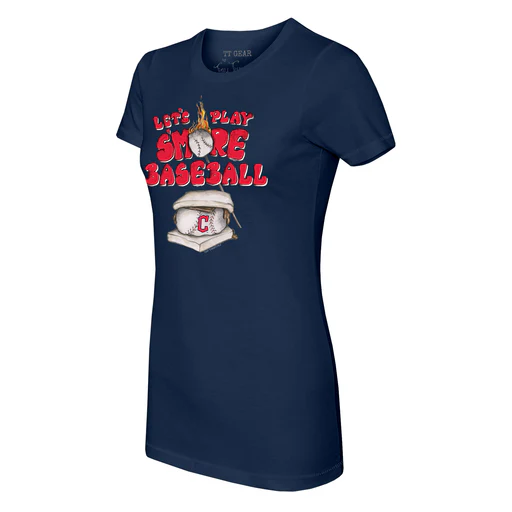Cleveland Guardians S'mores Tee Shirt - Women's Small/white