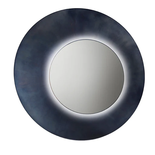 Brame Stainless Steel Wall Mirror With Led Light By R&d De Castelli