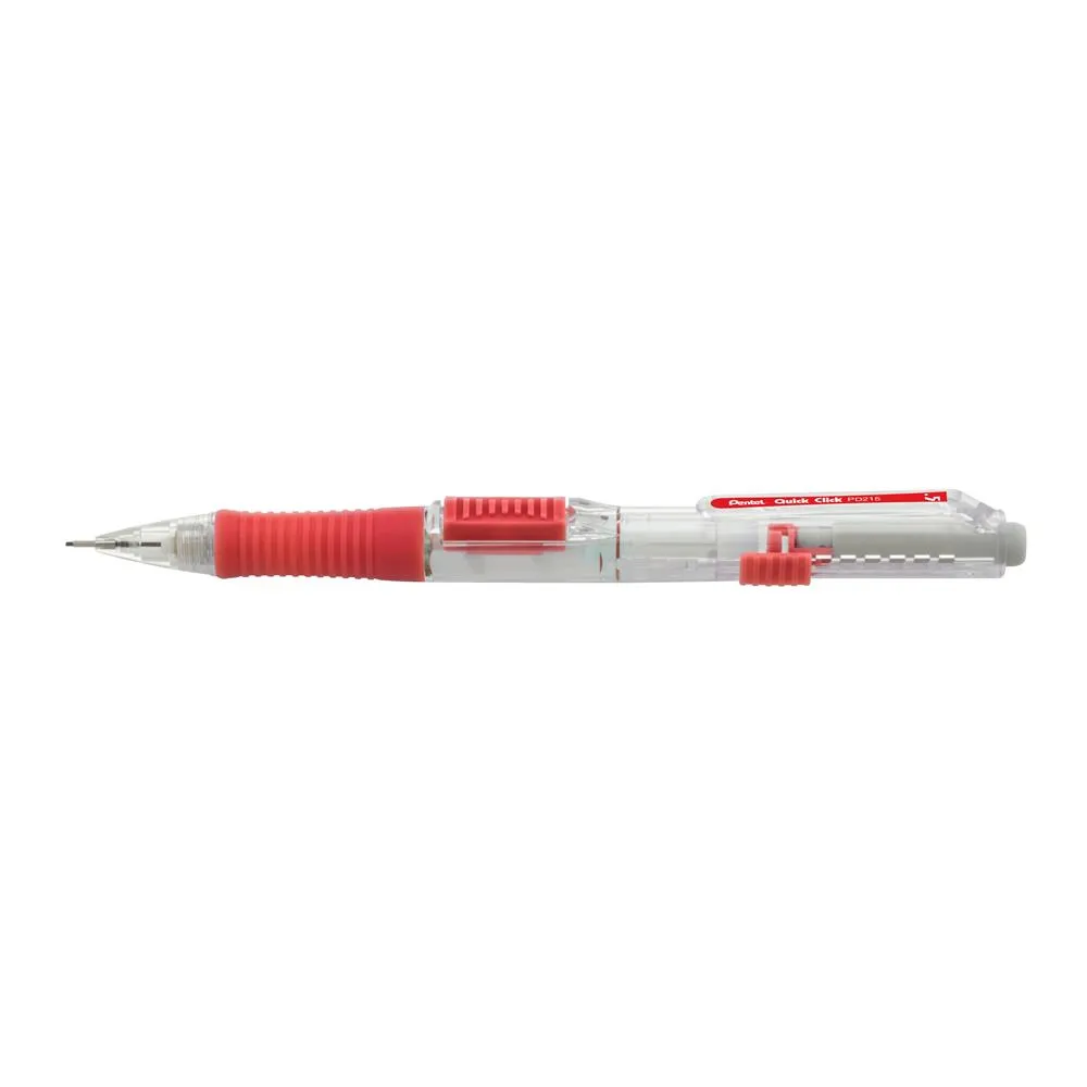 Quick Click Mechanical Pencil (0.5mm), Red Barrel - Bulk