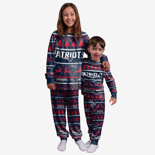 New England Patriots Youth Family Holiday Pyjamas