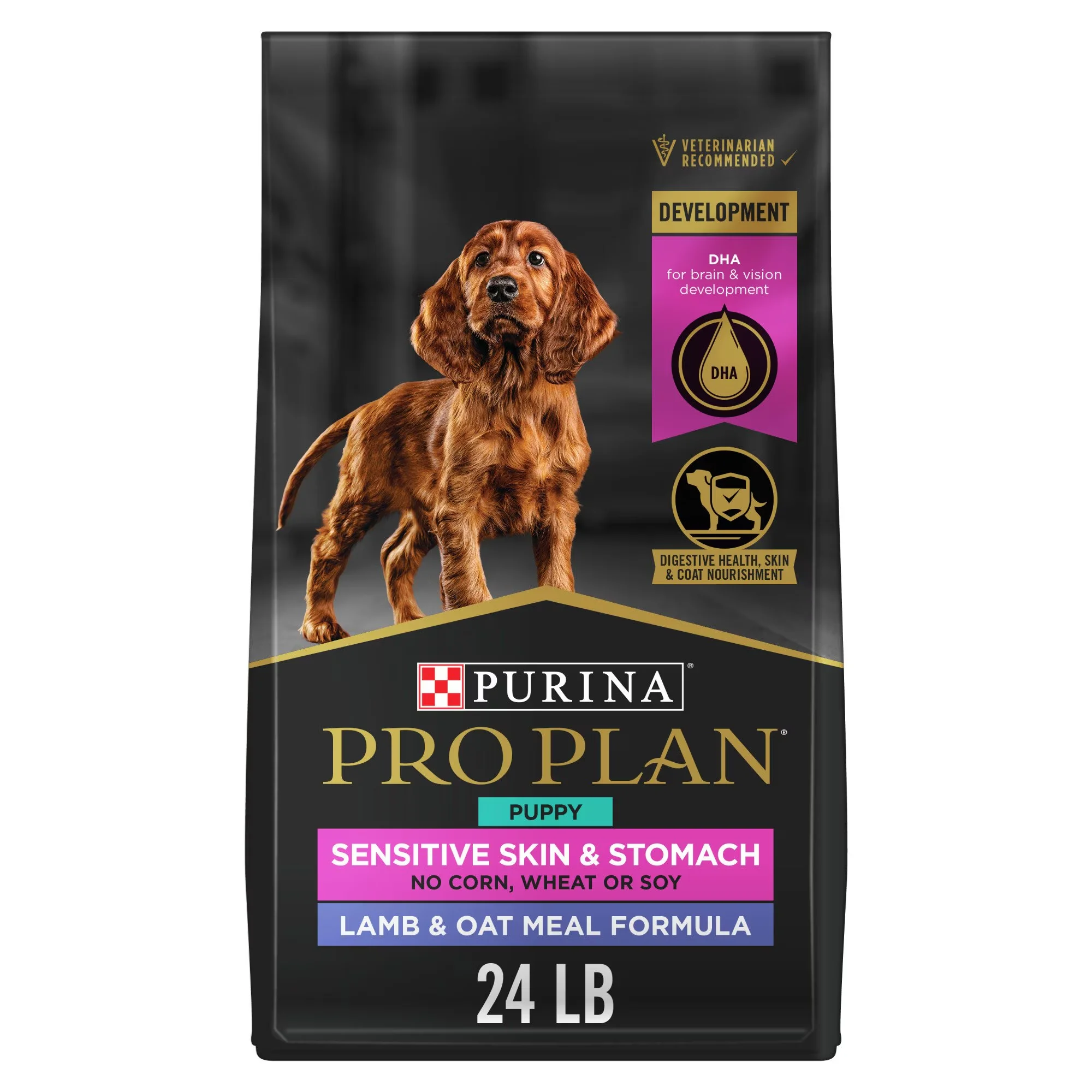 Purina Pro Plan Sensitive Skin & Stomach Lamb & Oat Meal With Probiotics Sensitive Stomach Dry Puppy Food