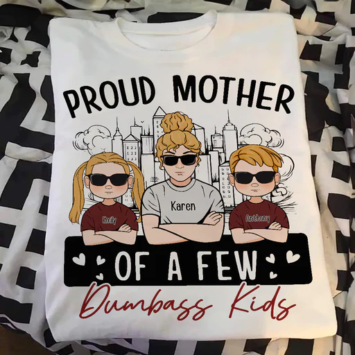Proud Mother Funny Mother's Day Gift - Personalized Shirt - Sweater/white/2xl