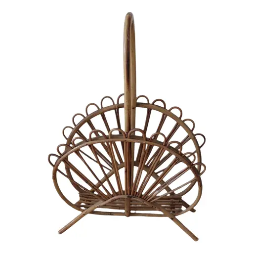 Bamboo Magazine Holder Attributed To Franco Albini, 1960s