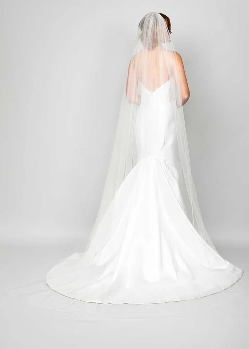 Opulence Crystal Cathedral Veil - White