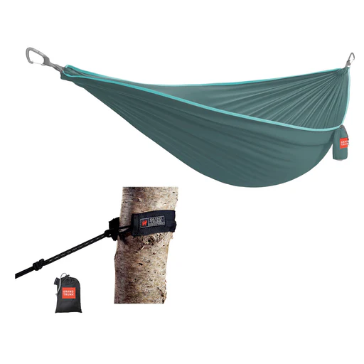 Kid's Trunktech Hammock Starter Set | Single Trunktech Hammock With Tree Slings - Teal/turquoise