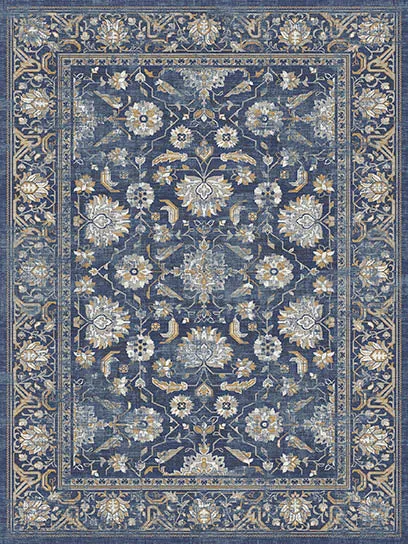 Boheme Vinyl Mat - 8'x10'/blue
