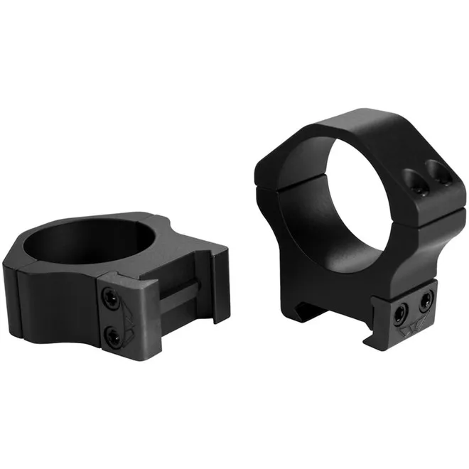 Warne 1 Inch Maxima Horizontal Permanent-attachable Weaver-style Rings Matte High