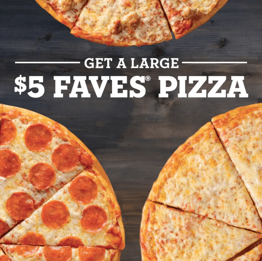 Large Faves Pizzas