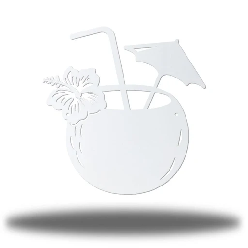 Tropical Drink - 12"/white/yes (+$5)