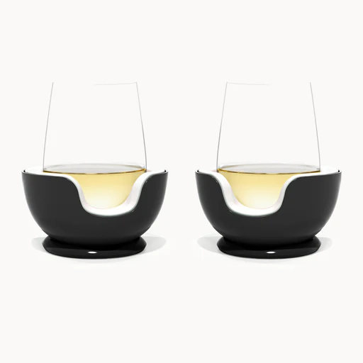 Stemless Wine Chiller Pair - Onyx