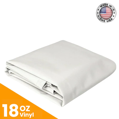 18 Oz. Vinyl Tarps - White - 12' X 20'