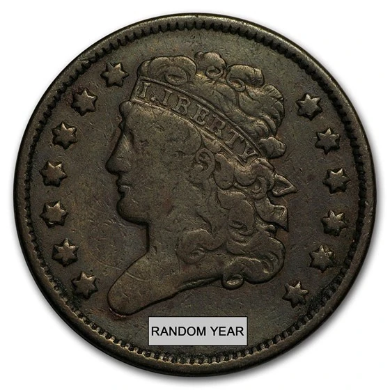 1809-1836 Classic Head Half Cent Fine