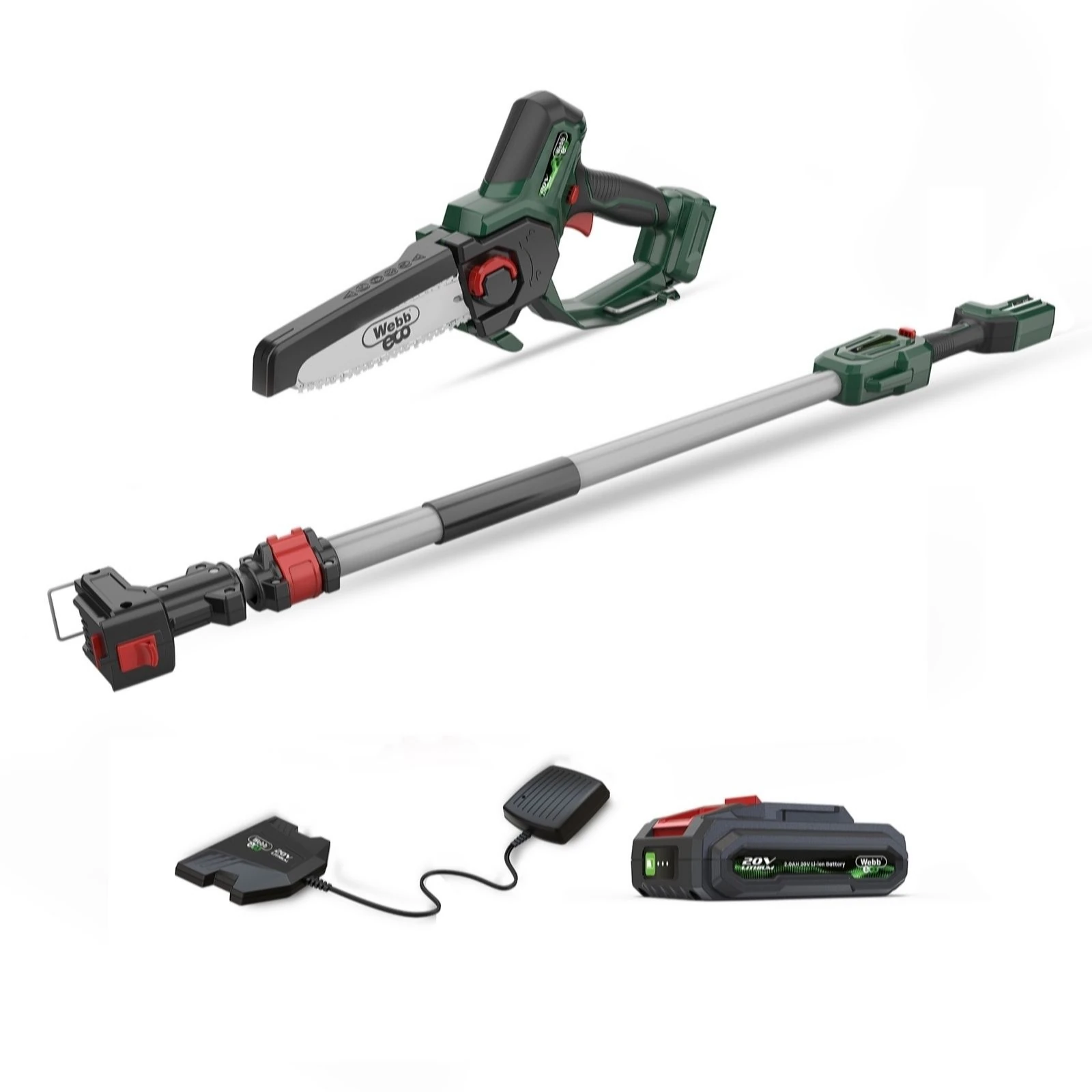 Outlet Webb 20v Cordless 15cm Pruning Saw Trimmer