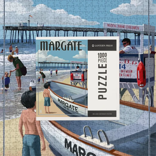 Margate, New Jersey, Lifeguard Stand, Jigsaw Puzzle
