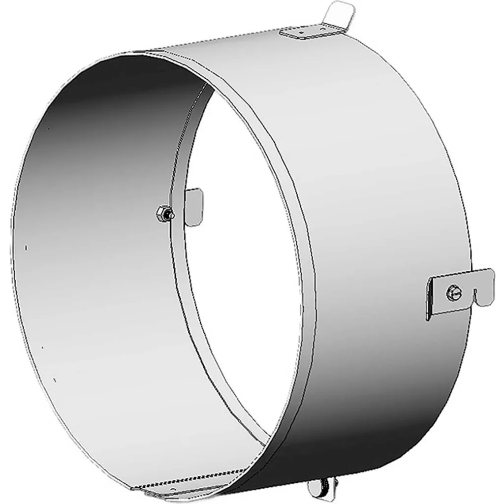 Heatstar 12" Dia. Duct Adapter For Hs115 Nomad Heaters, 12-1/4"l, White