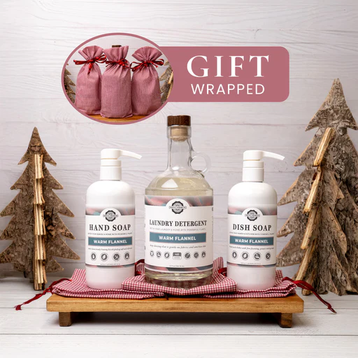 Gift Ready Winter Cleaning Set Warm Flannel