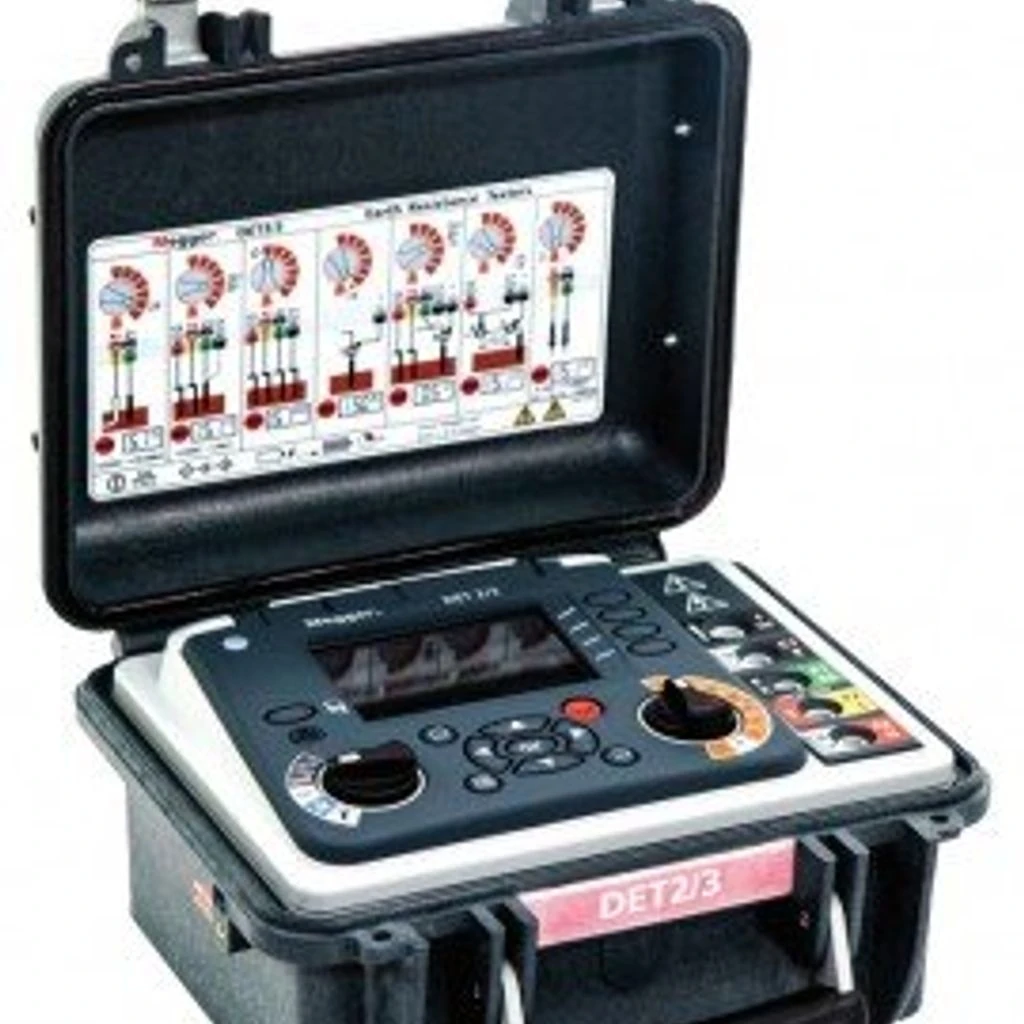 Megger Det2/3-etk-100m Advanced Earth-ground Tester With 100m Reel Kit