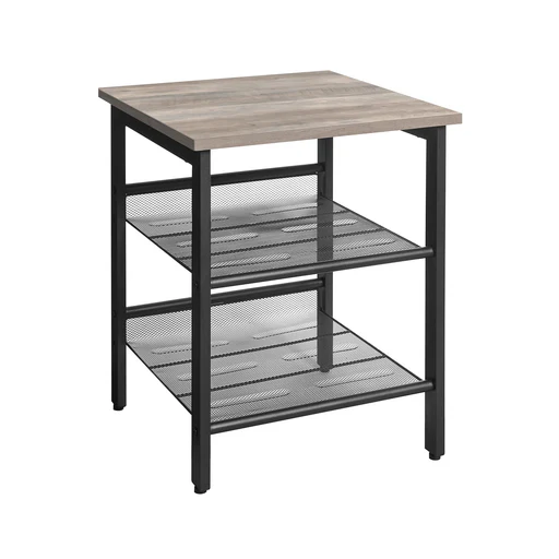 Vasagle Bijzettafel Grijs Zwart