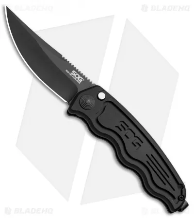 Sog Knives Mini Sog Tac Automatic Knife (3" Black) St-11