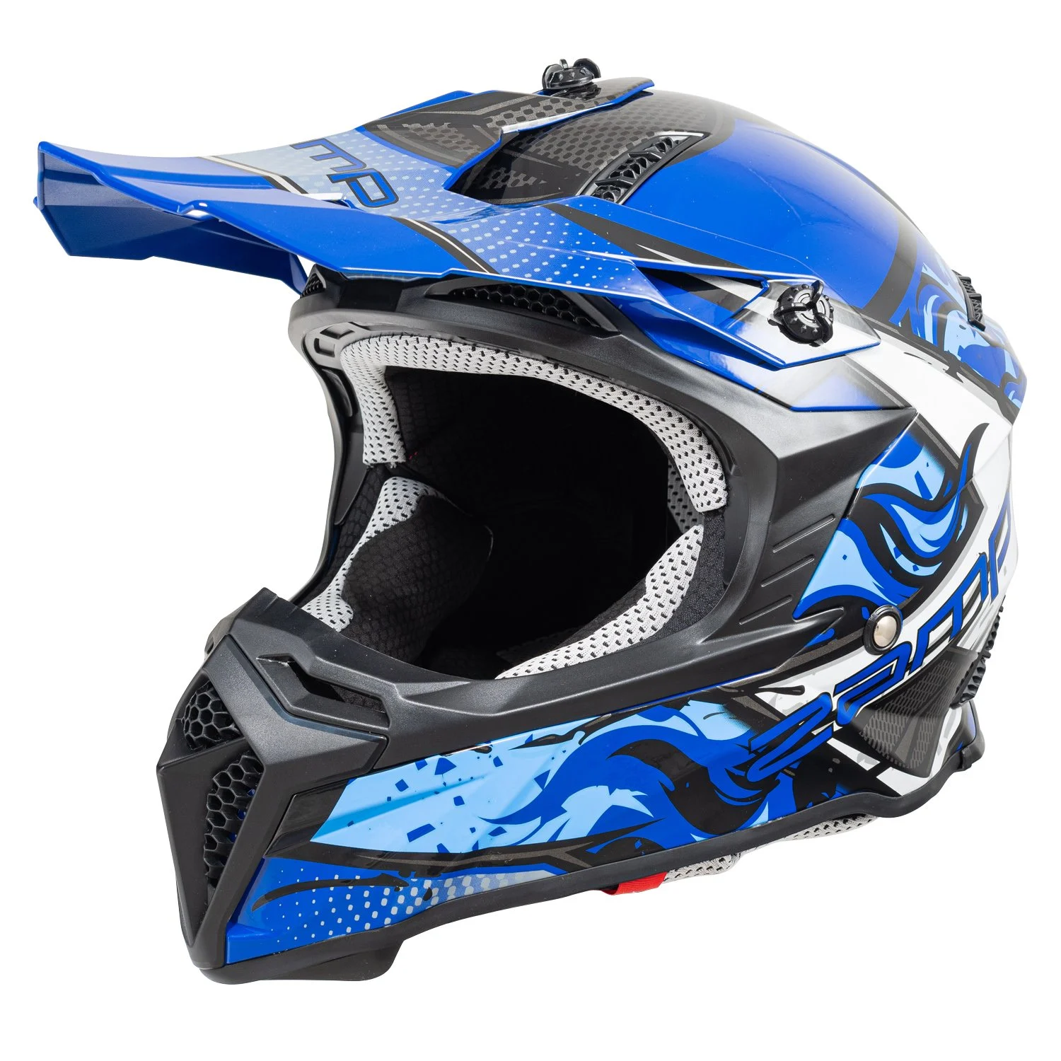 Zamp Racing Fx-4 Ece Helmet Blue Xxl