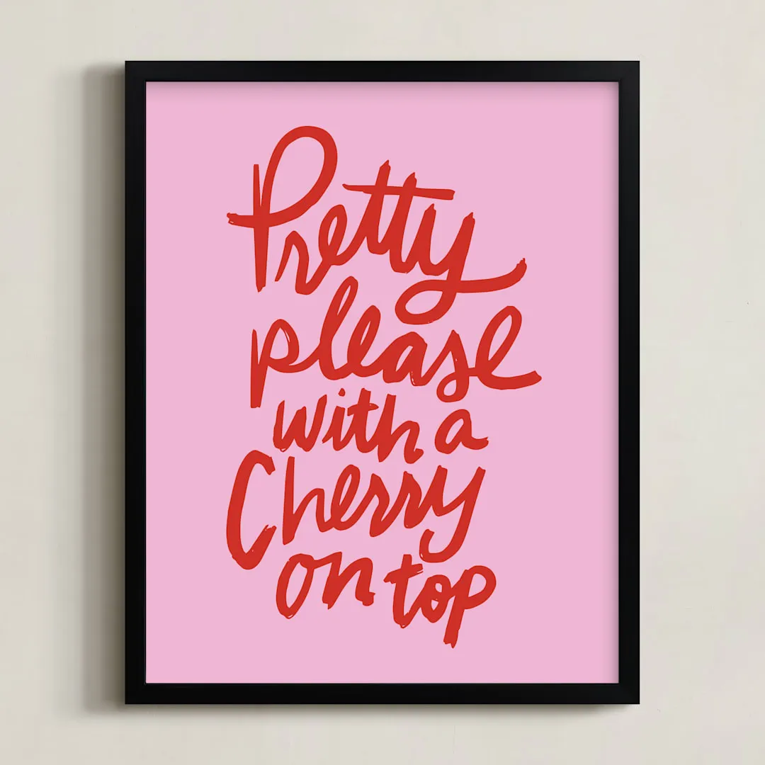 Cherry On Top Framed Art Print