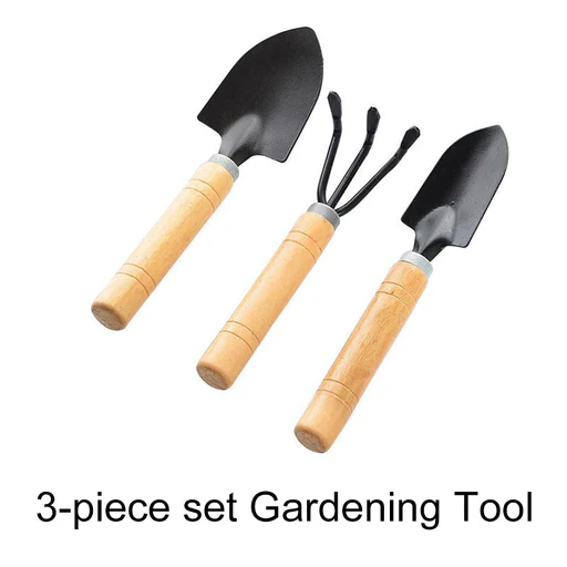 Gardening Tools - Weeding Shovel, Trowel And Rake - 3-piece Set
